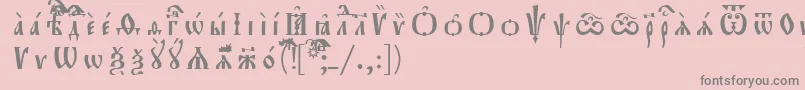 Orthodox.TtIeucs8Р Р°Р·СЂСЏРґРѕС‡РЅС‹Р№ Font – Gray Fonts on Pink Background